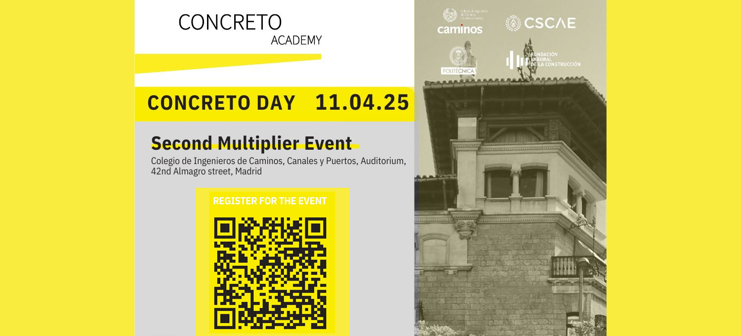 Concreto Day: l’11 aprile a Madrid