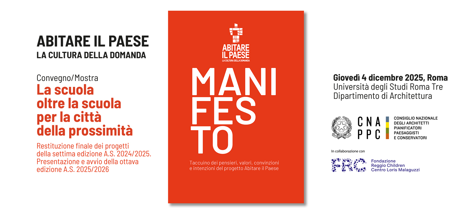 Scuola: a Roma, il 4 dicembre, lancio del Manifesto di “Abitare il Paese – La cultura della domanda”