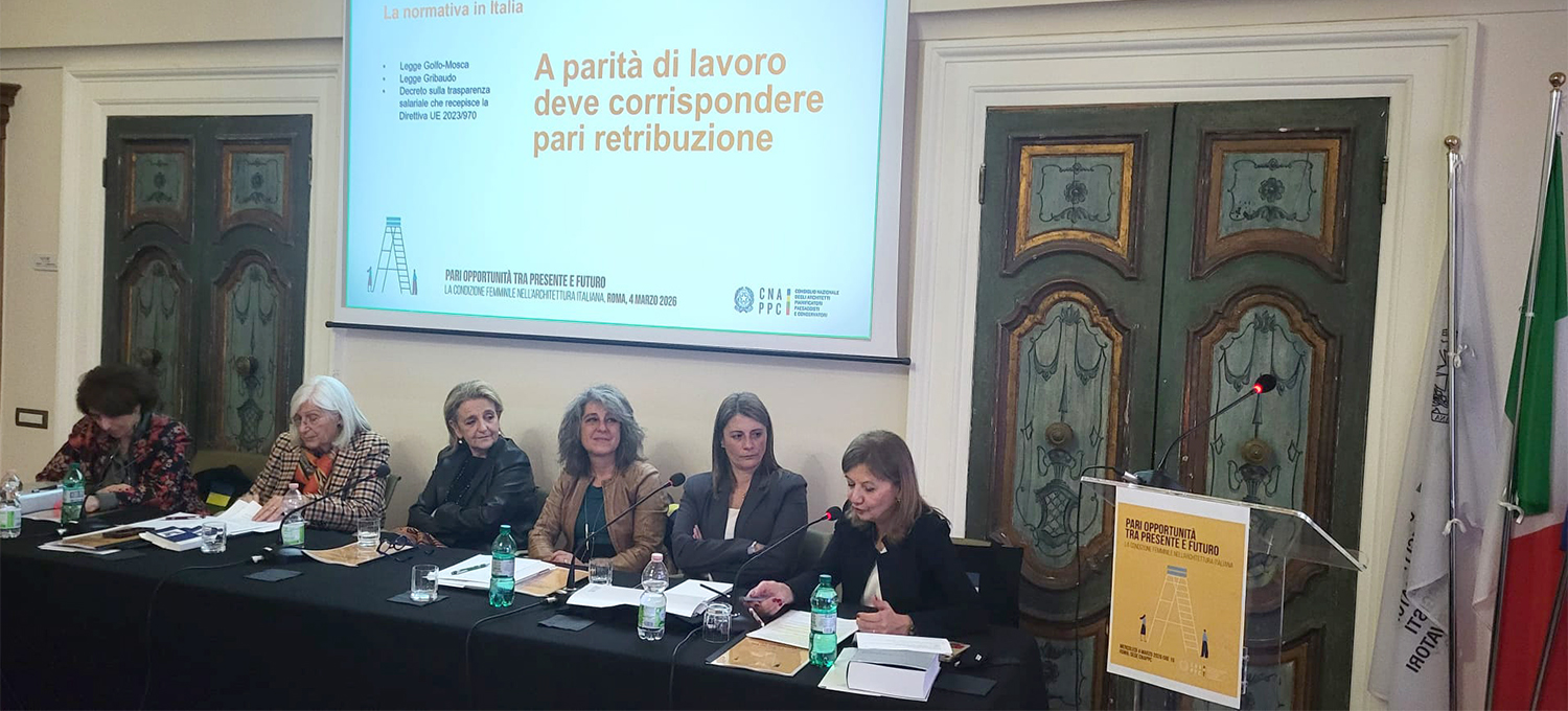 Parità di genere: l’impegno costante e sistemico del CNAPPC